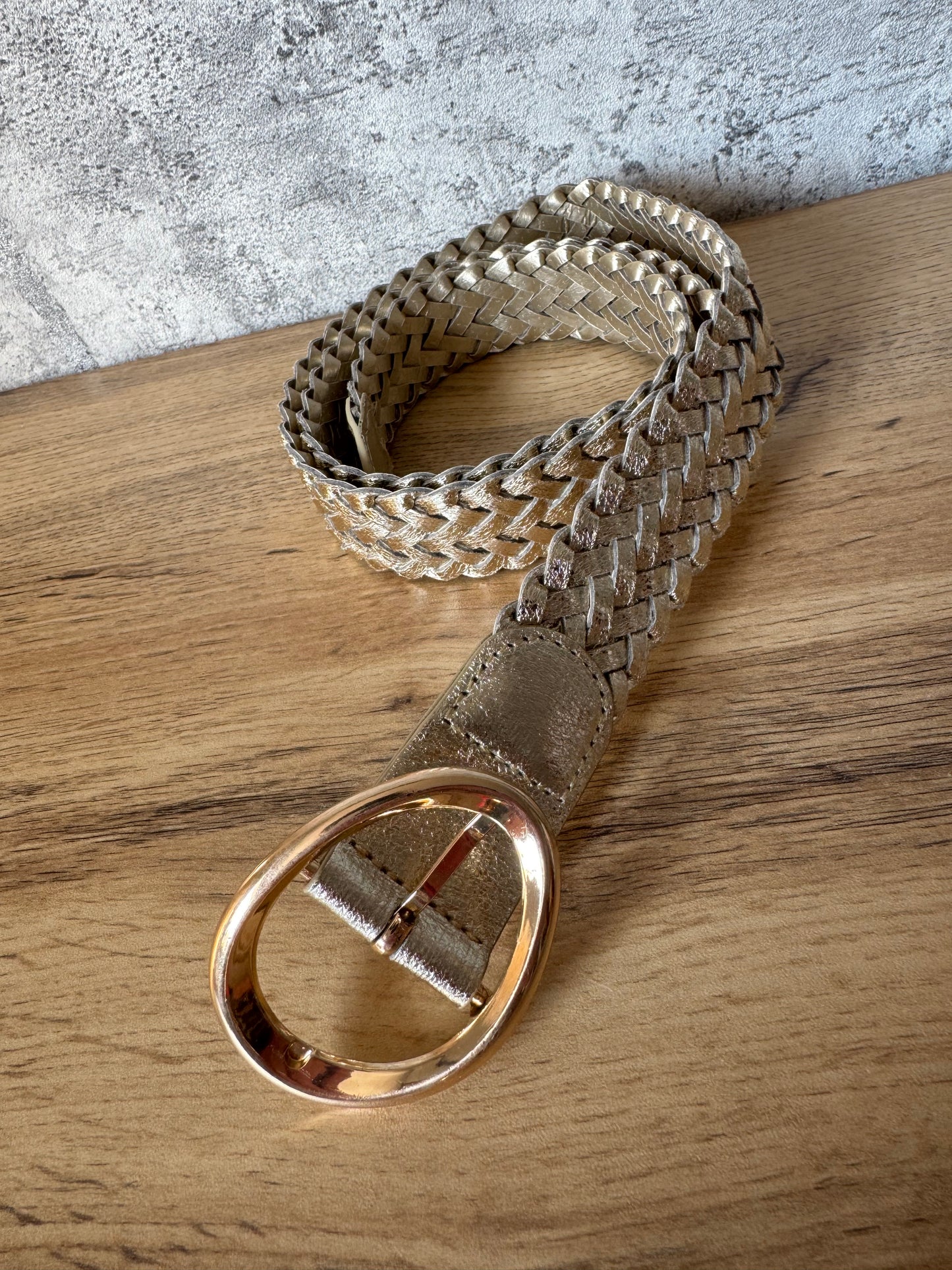 Ceinture Tresse Doré