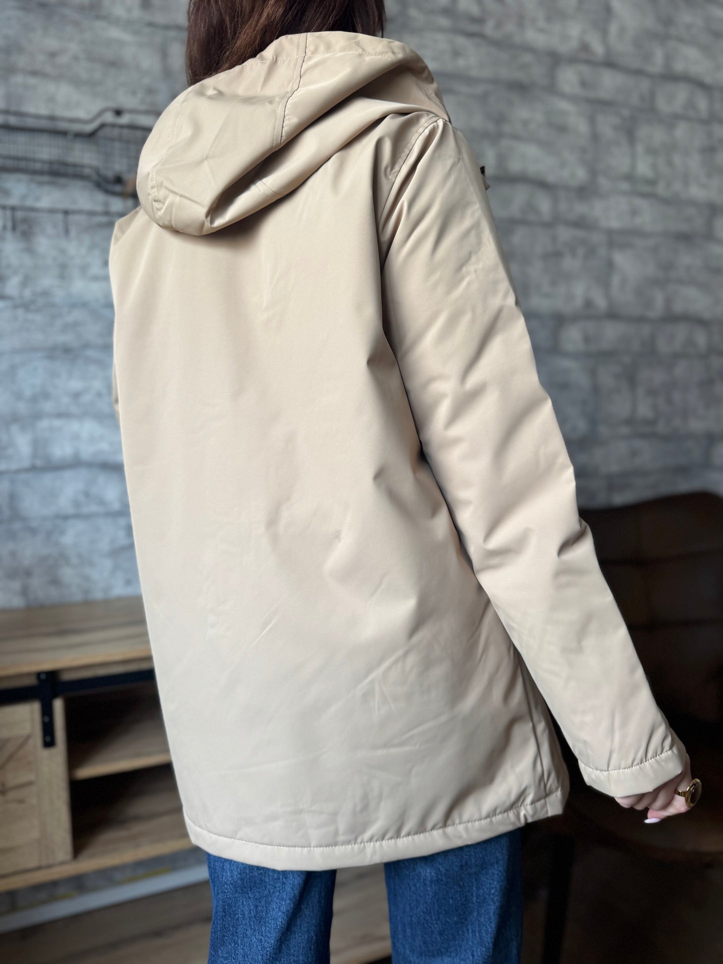 Parka Imperméable Beige