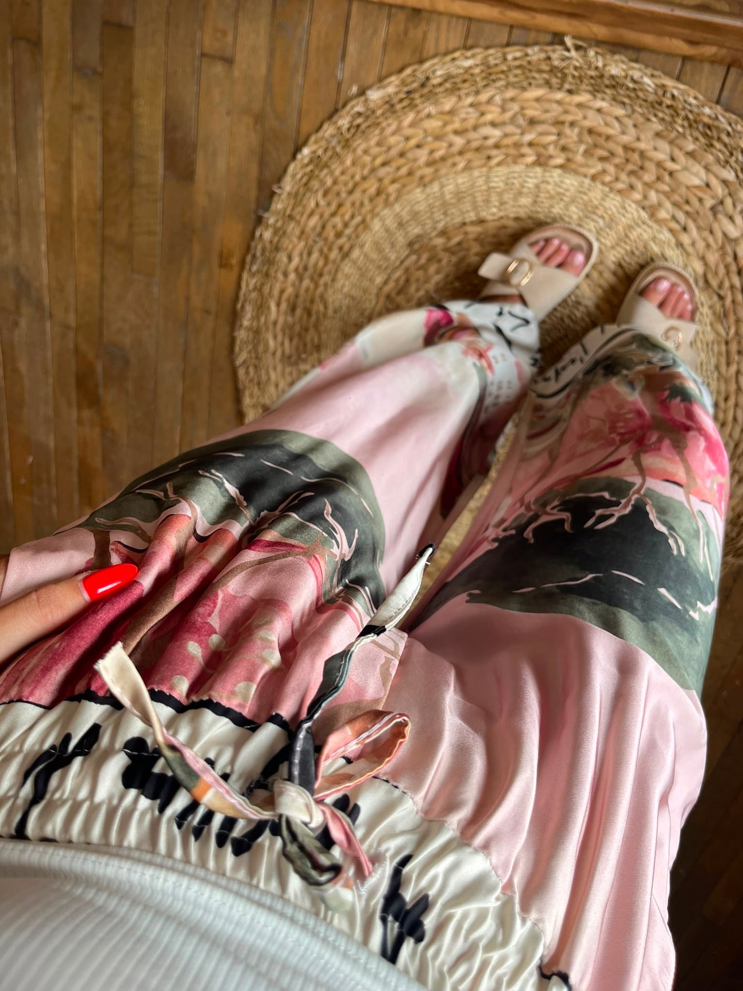 Pantalon Paysage Rose