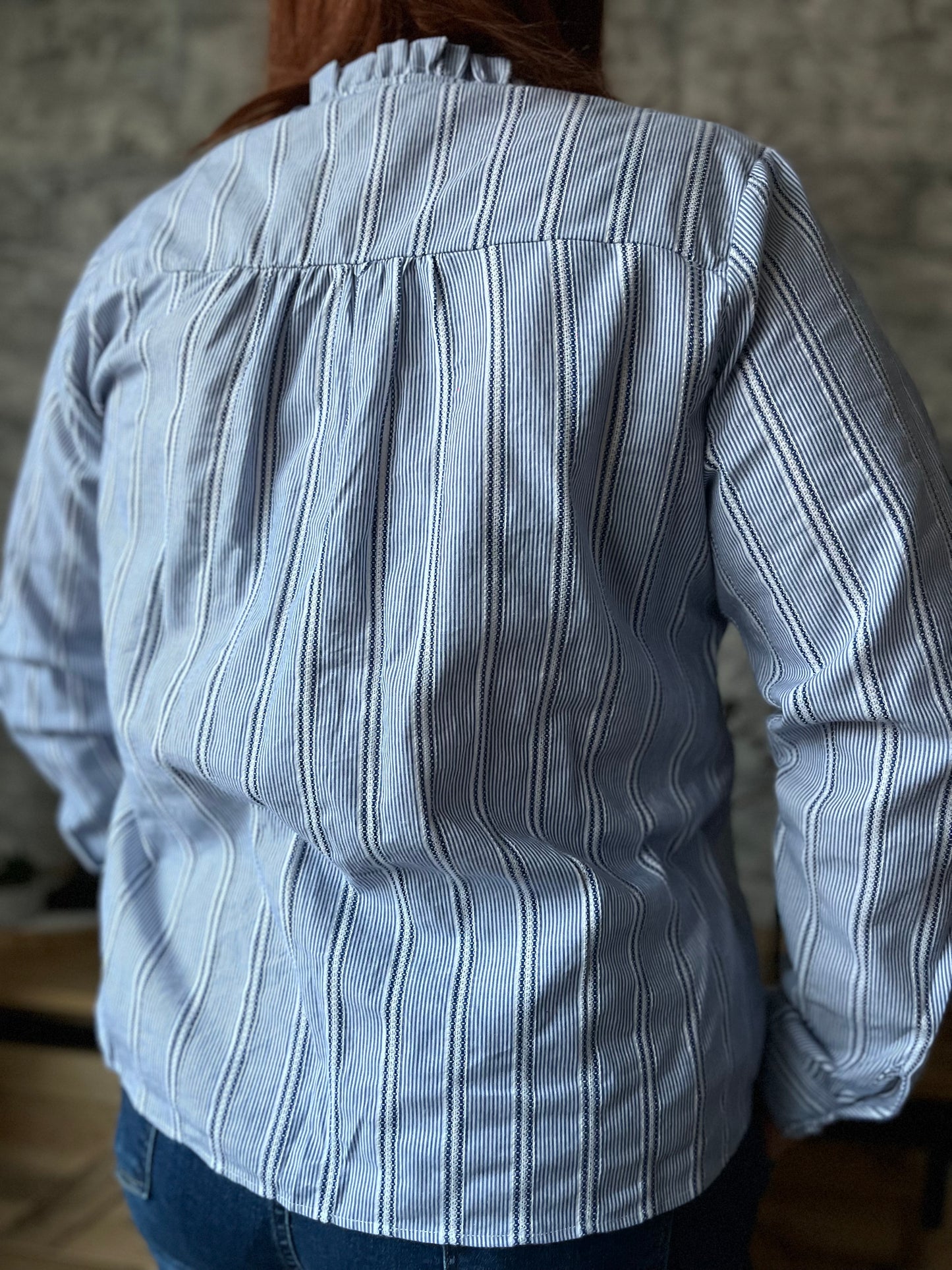 Chemise Rayé Bleu Pulpeuse