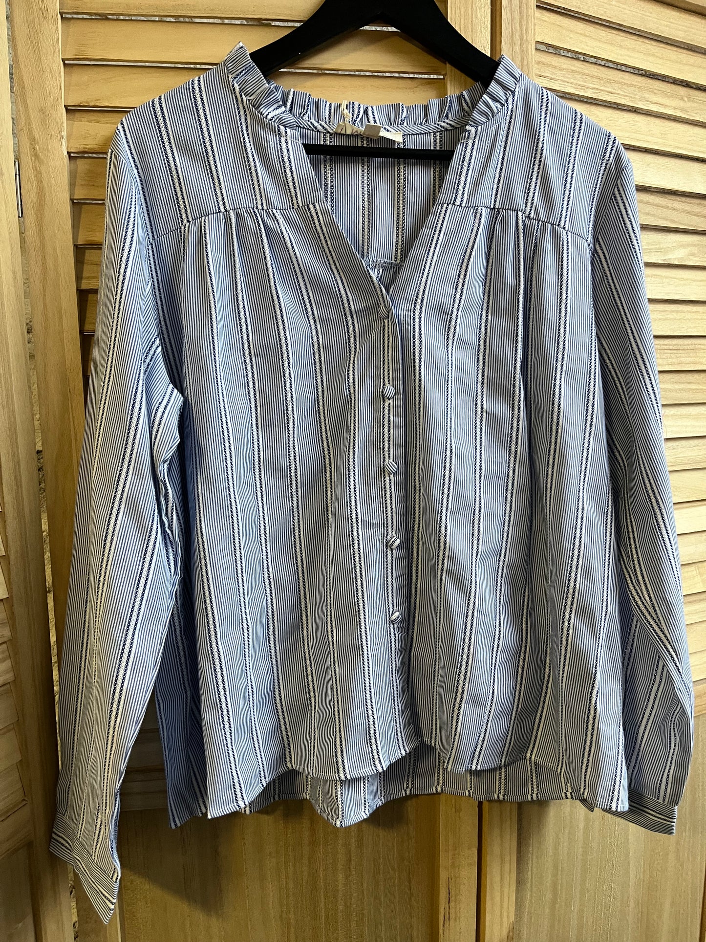 Chemise Rayé Bleu Pulpeuse