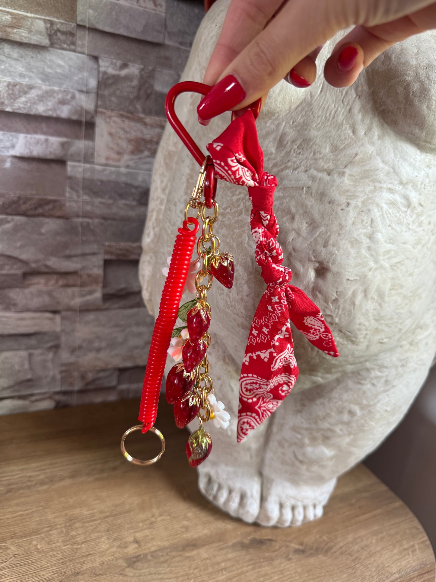 Porte clés Fraise