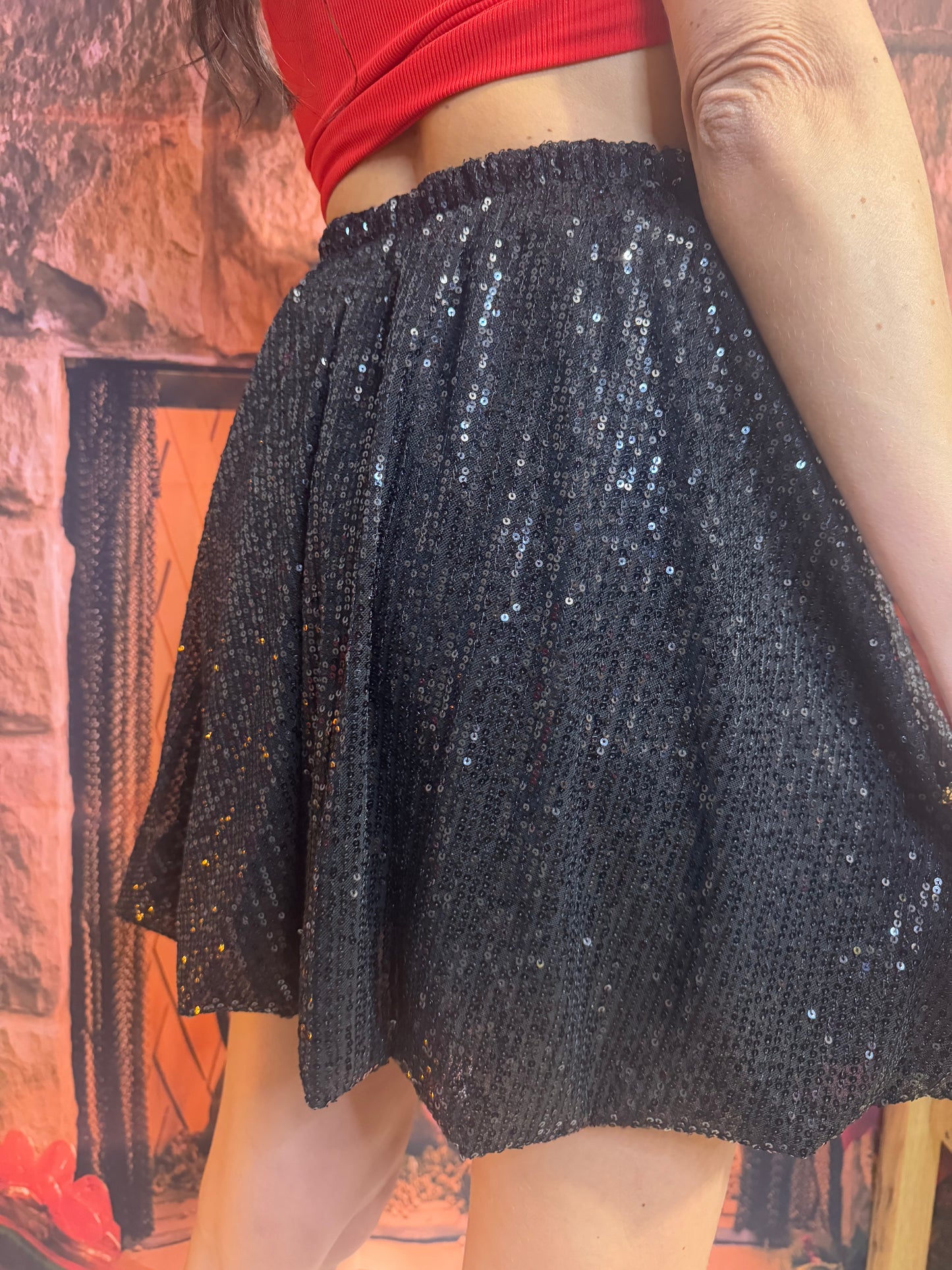 Jupe Sequin Noire