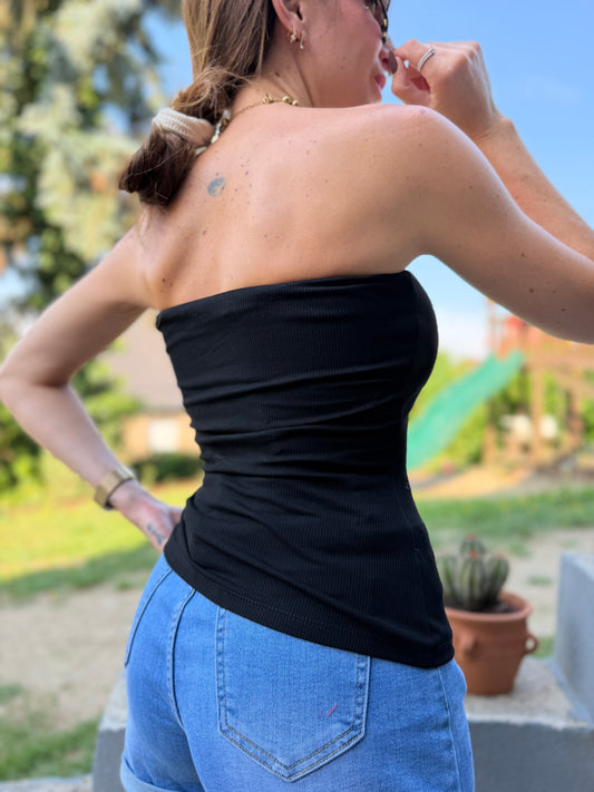 Bandeau Bustier New Noir