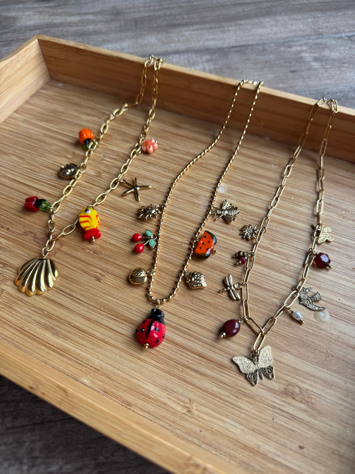 Collier Breloques Papillon