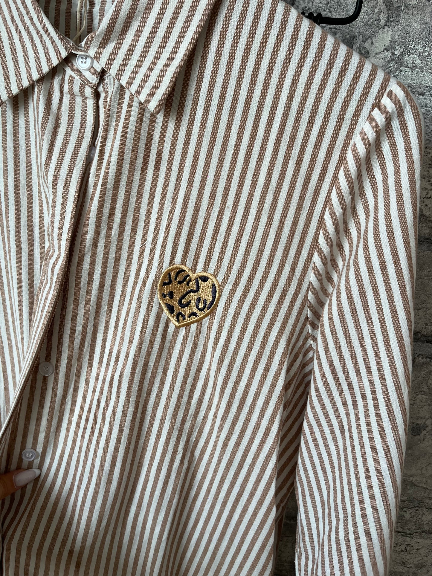 Chemise Rayé Coeur Pulpeuse