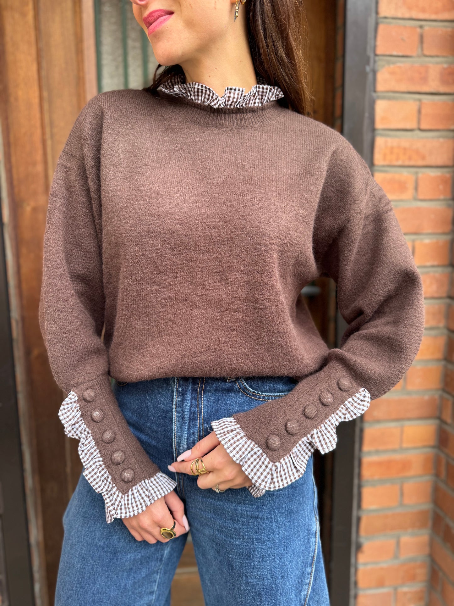 Pull Col Vichy
