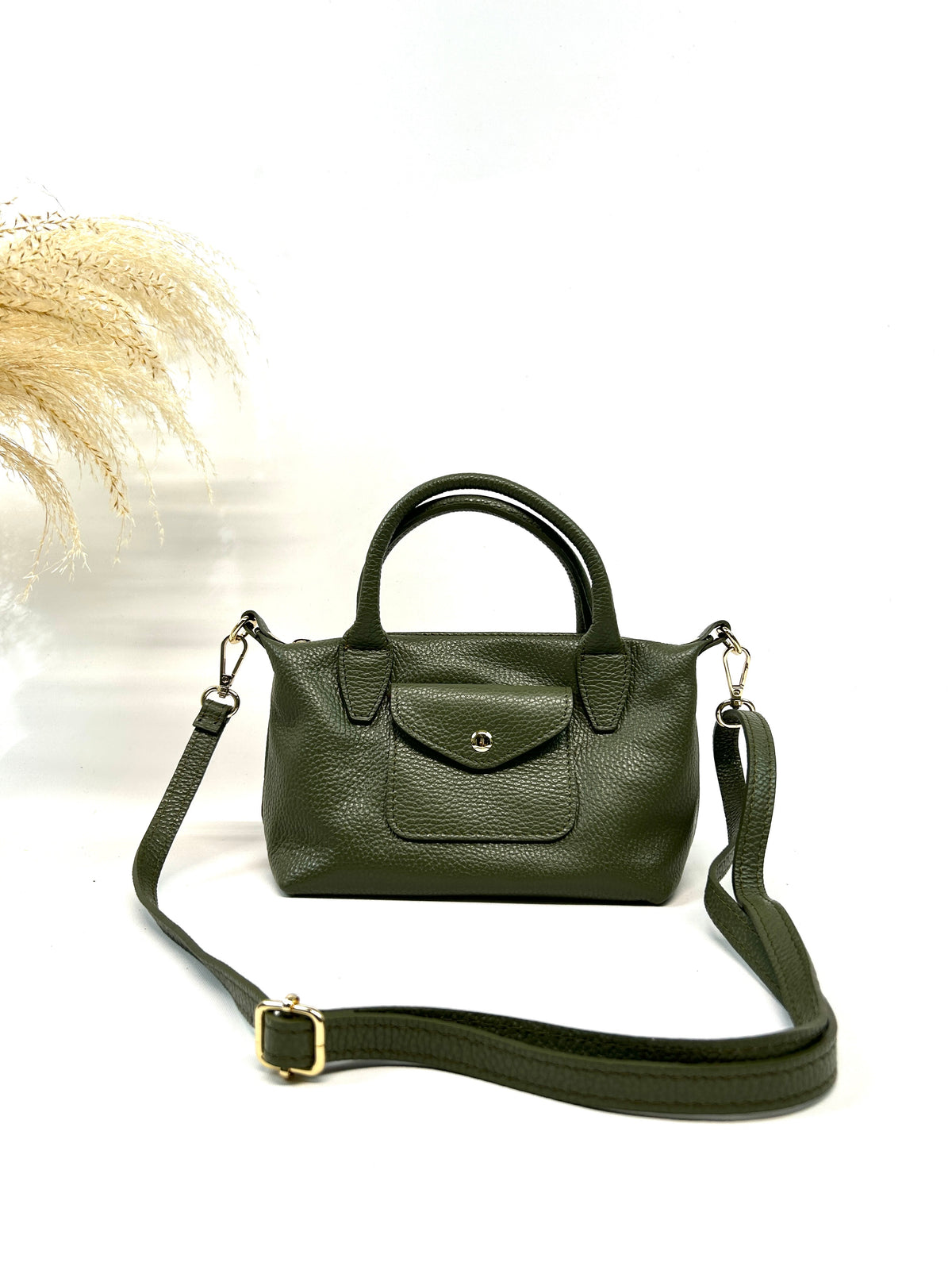 Sac CUIR Kaki