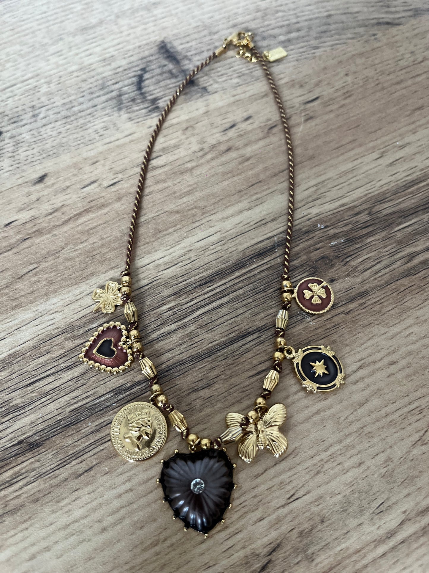 Collier Cœur Chocolat