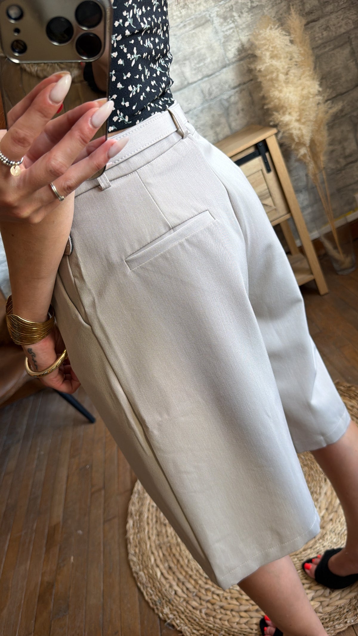 Short Bermuda Pince Taupe