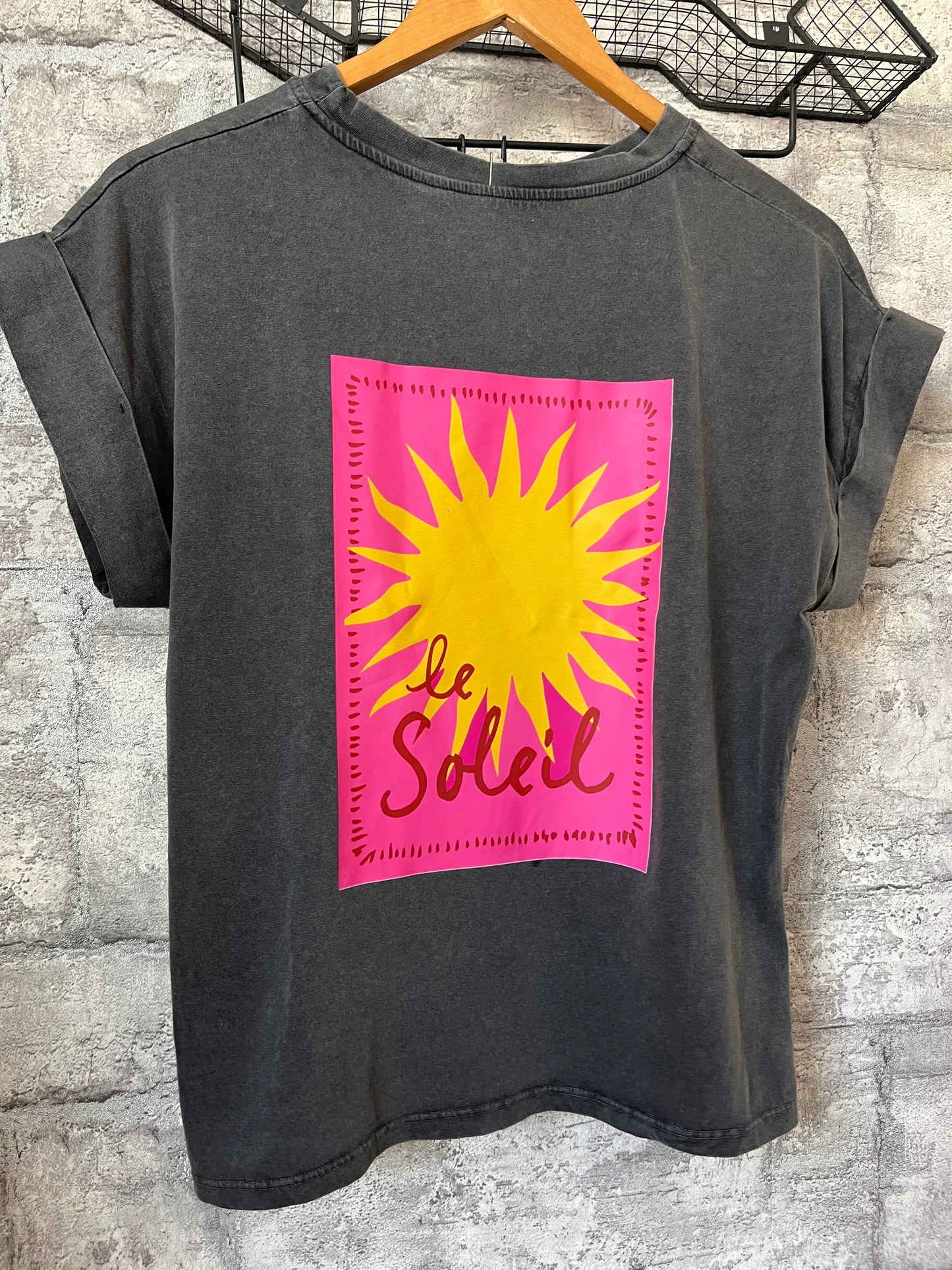 Tee-Shirt Dos Soleil Gris