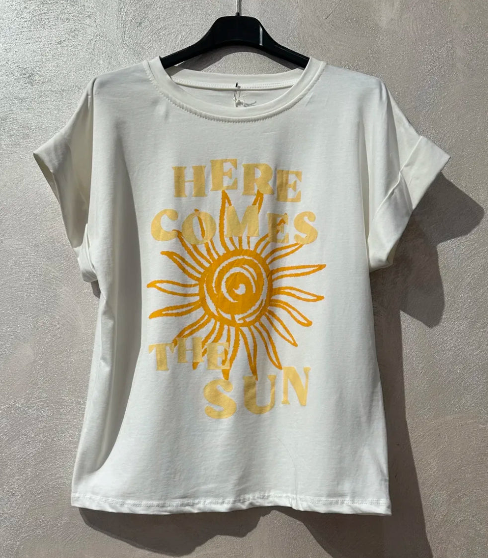 Tee-Shirt Blanc Soleil
