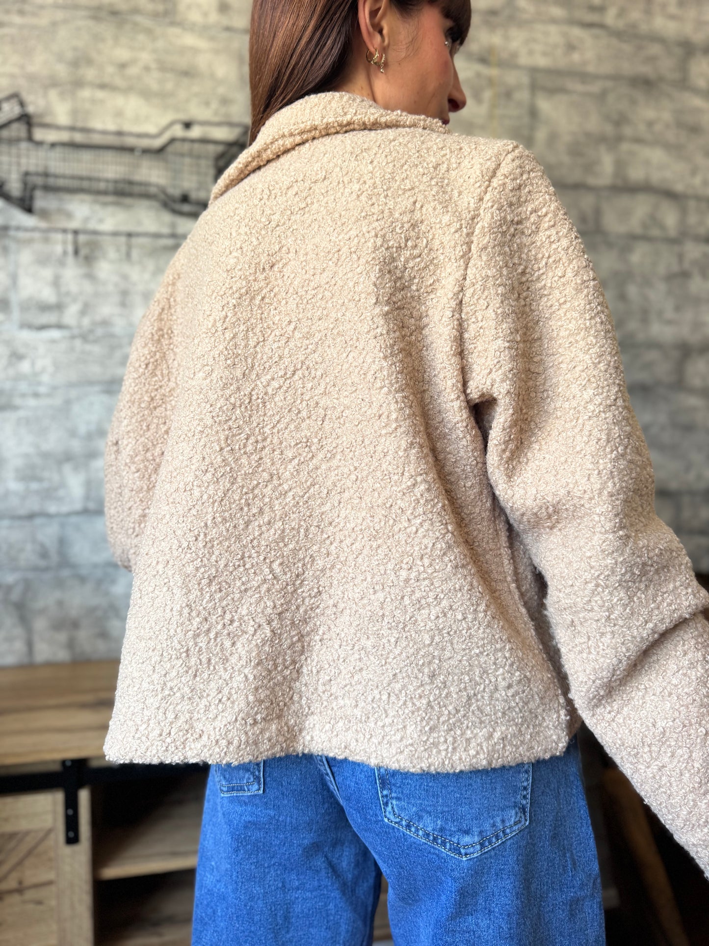 Veste Teddy Sable
