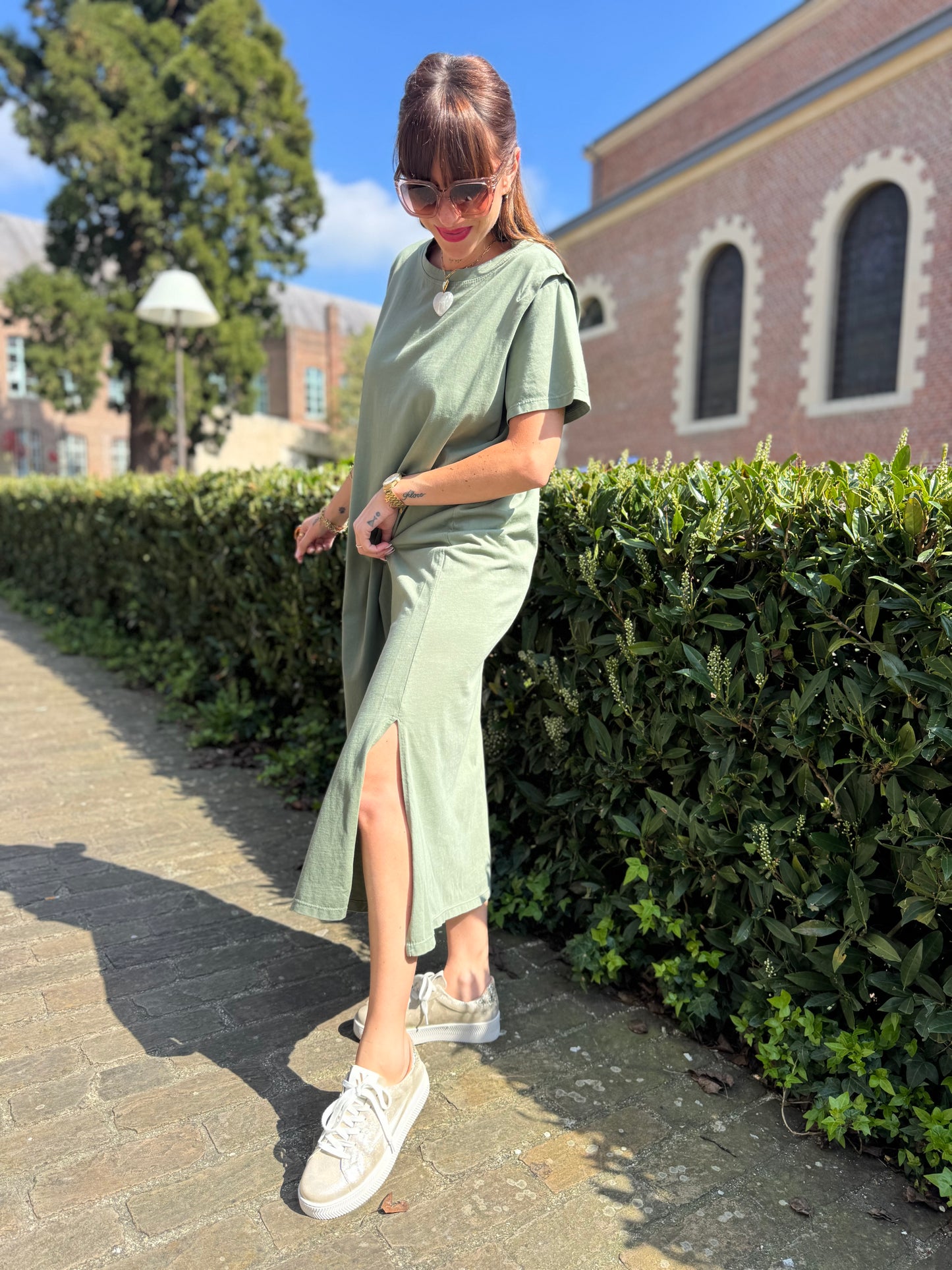 Robe Tee-Shirt Kaki