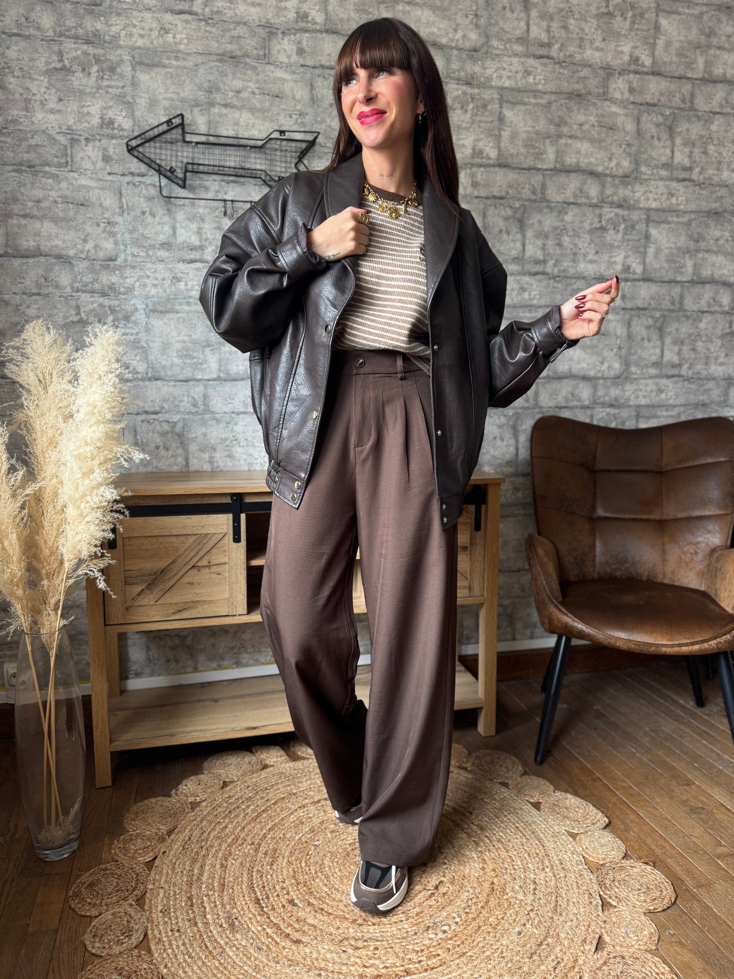 Pantalon Albert Marron