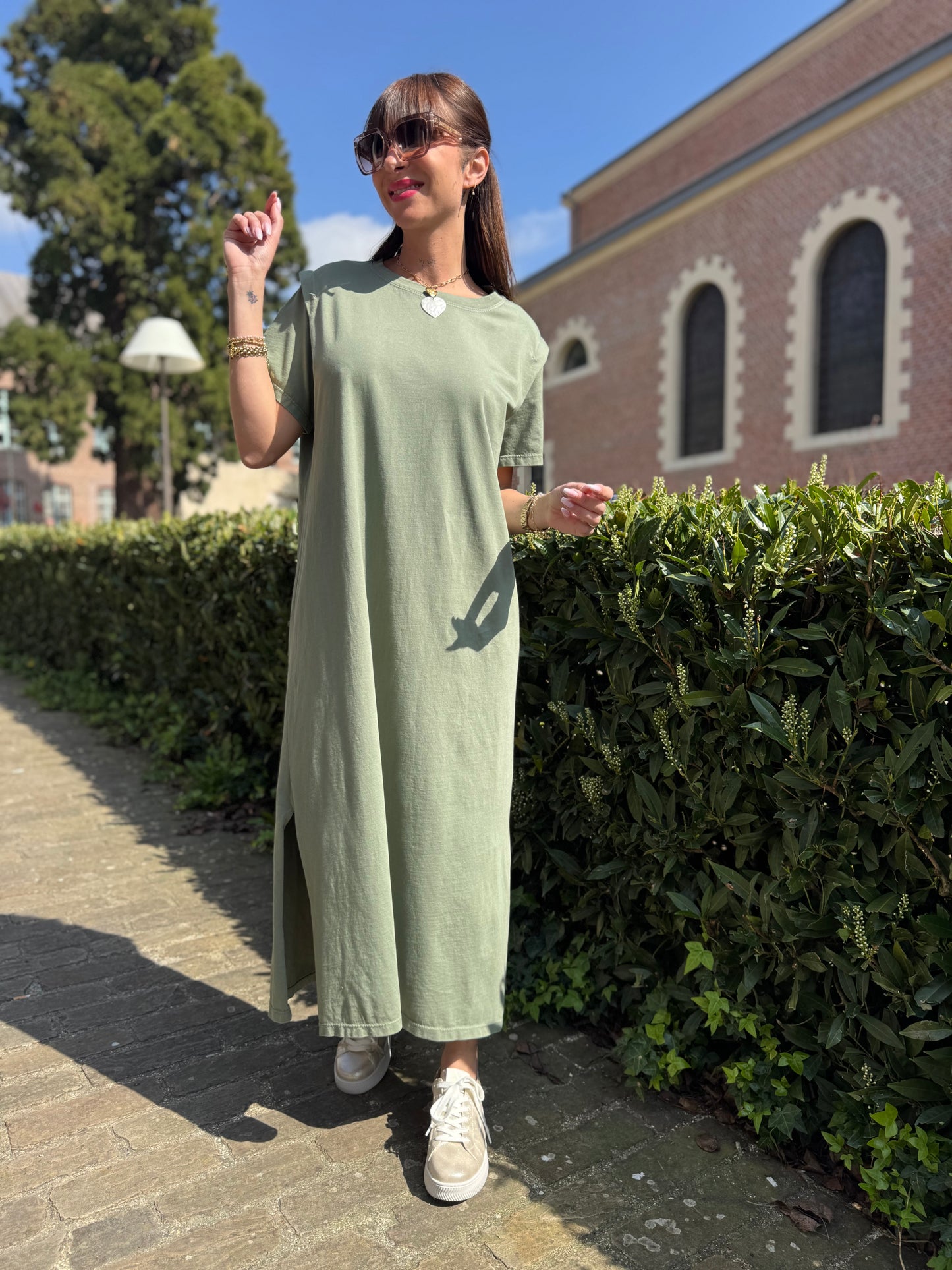 Robe Tee-Shirt Kaki