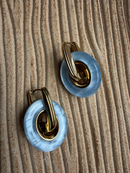 Boucle D’oreille Lio Bleu