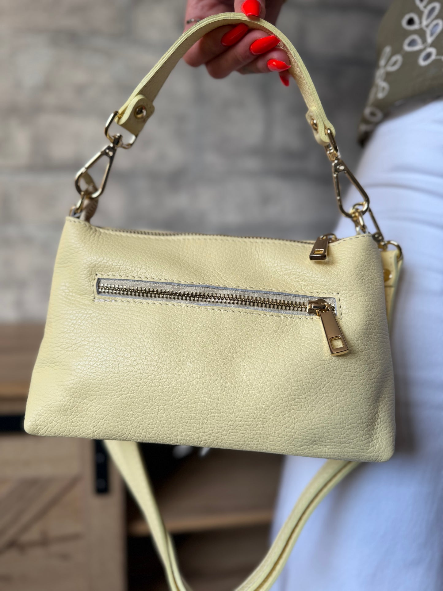 Sac Carl CUIR Jaune