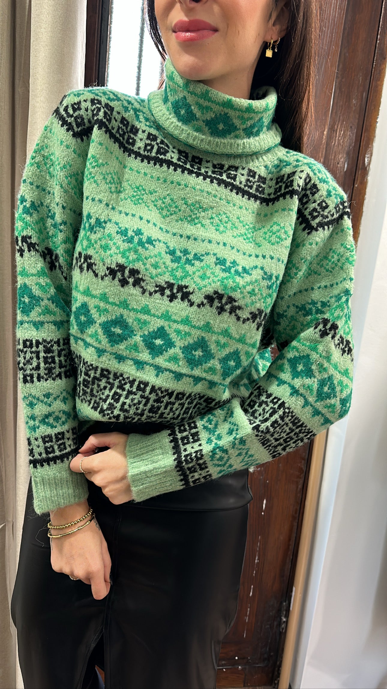 Pull Chris Blanc/Vert