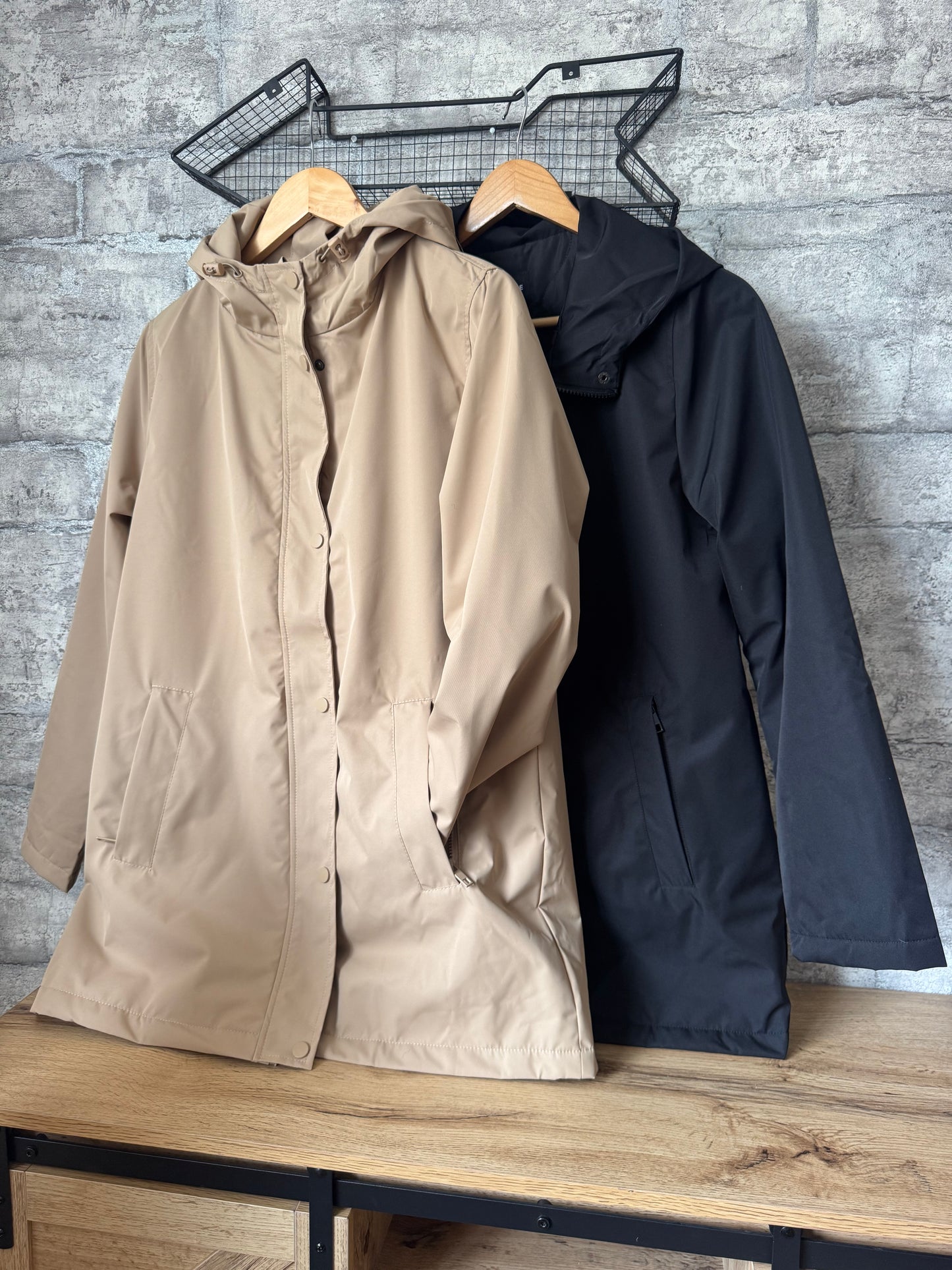 Parka Imperméable Beige