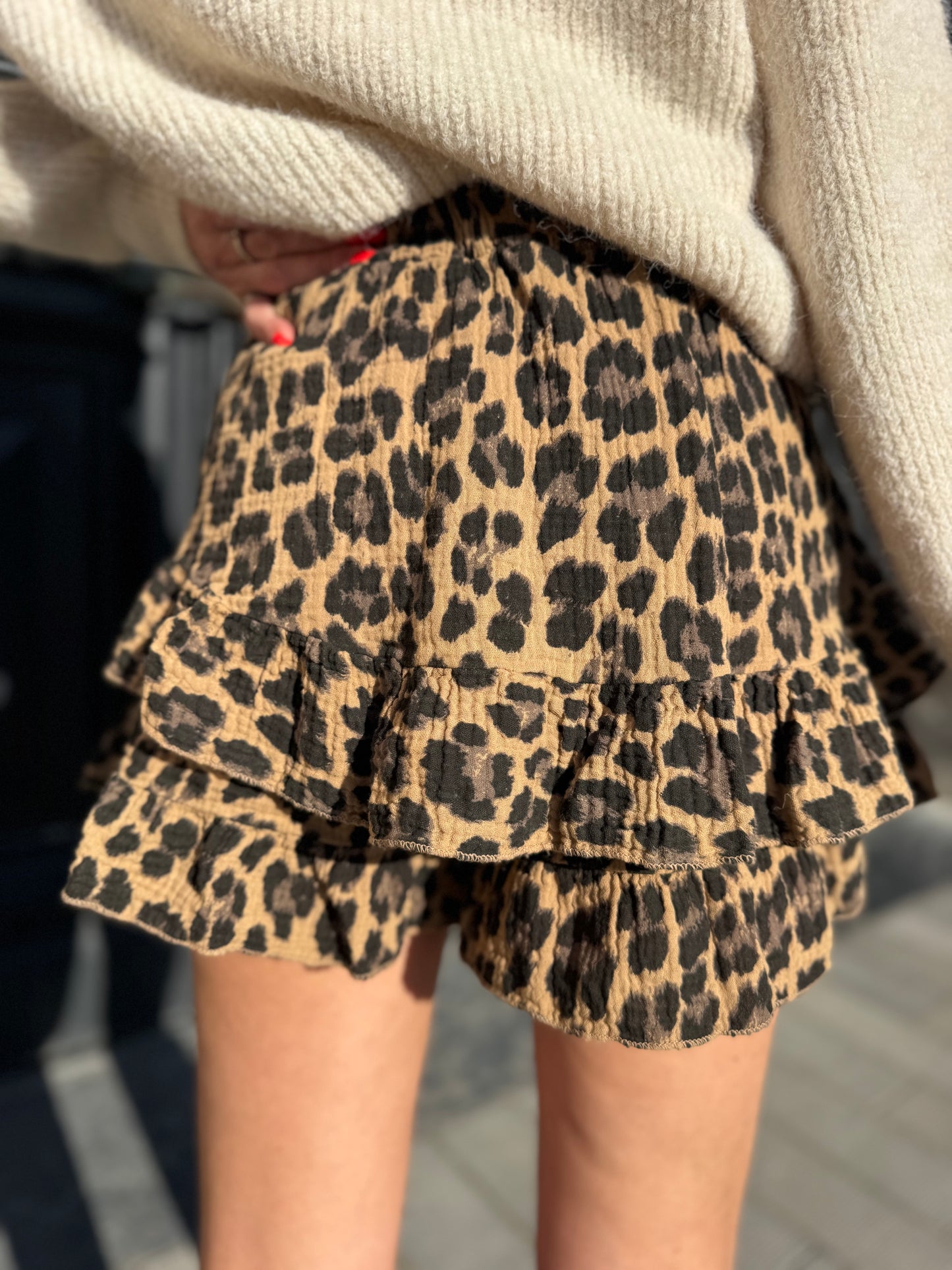 Short Léopard Coton