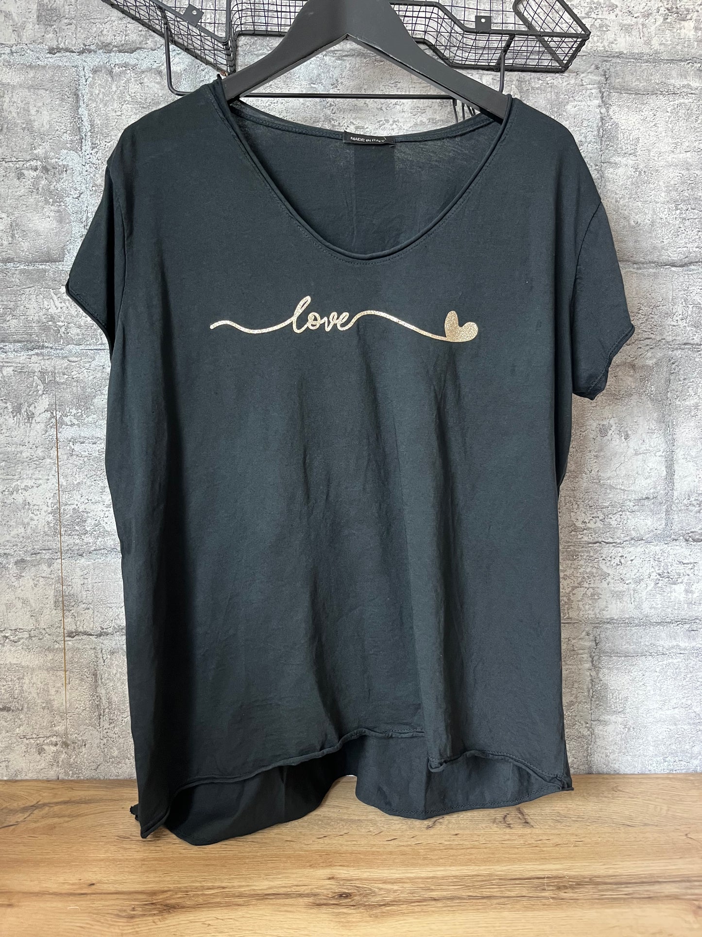 Tee-Shirt Love Noir Pulpeuse