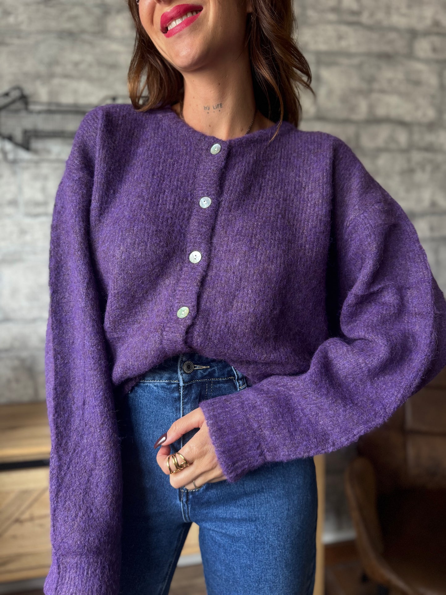 Gilet Elliot Aubergine