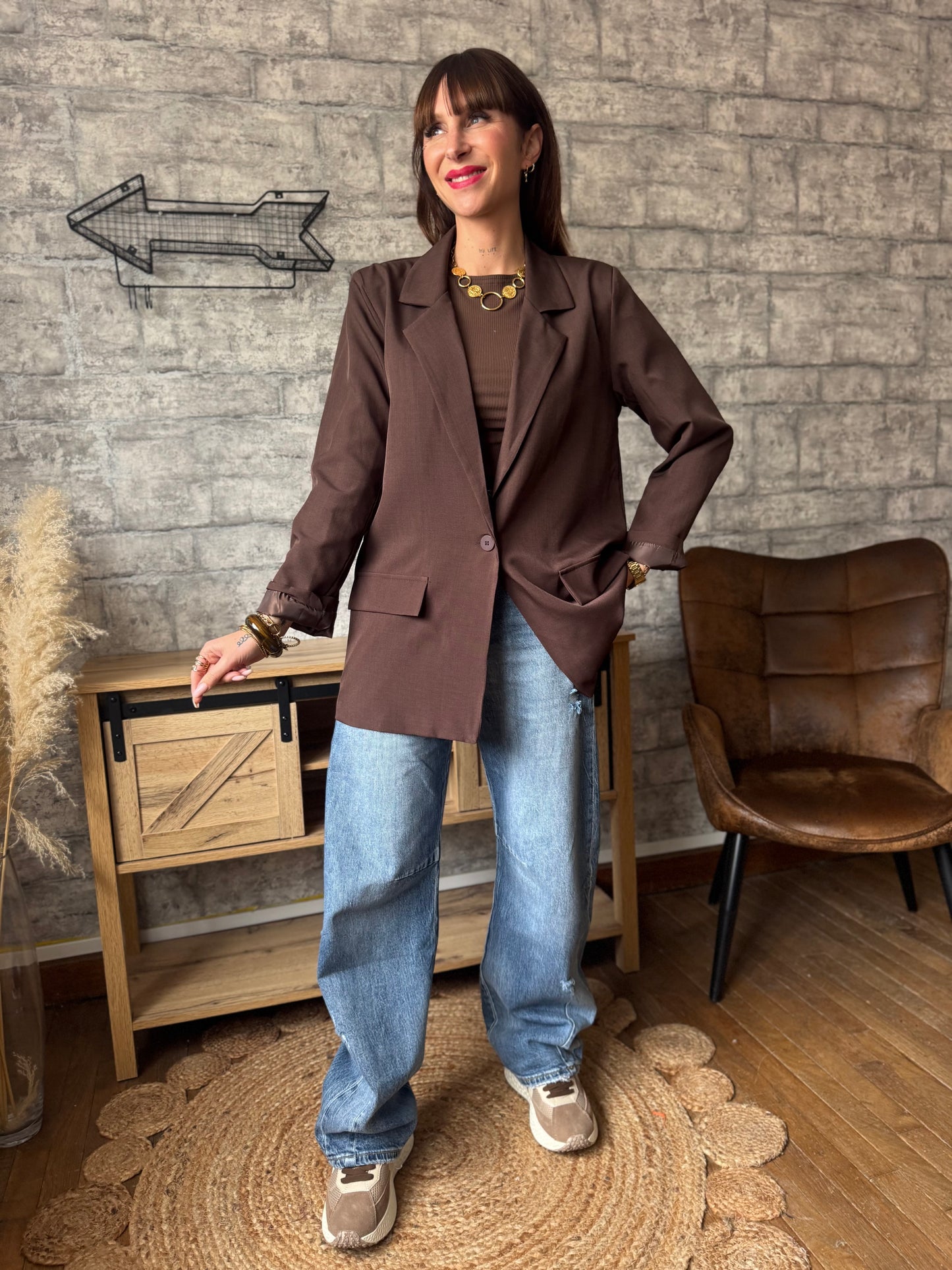 Blazer Oversize chocolat