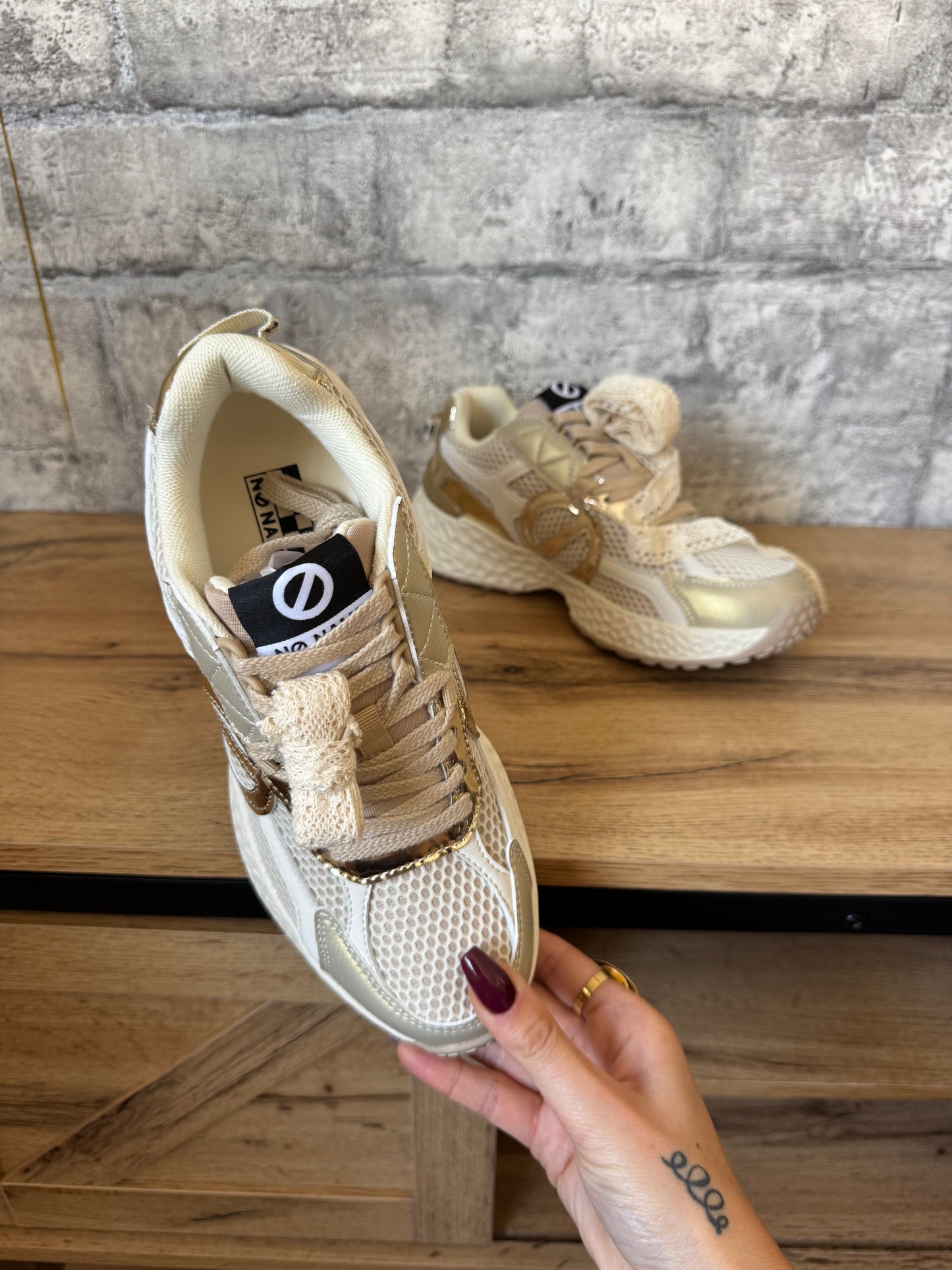 Basket No Name Carter 2.0 Runner Beige/Or