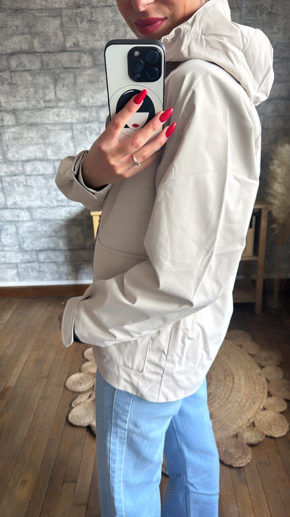 Imperméable Léo Écru