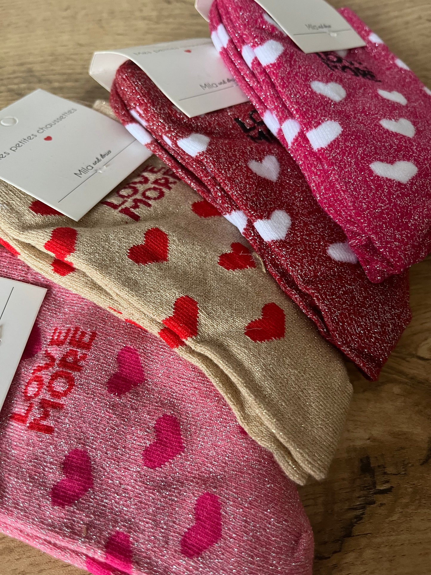 Chaussettes Cœur Love More