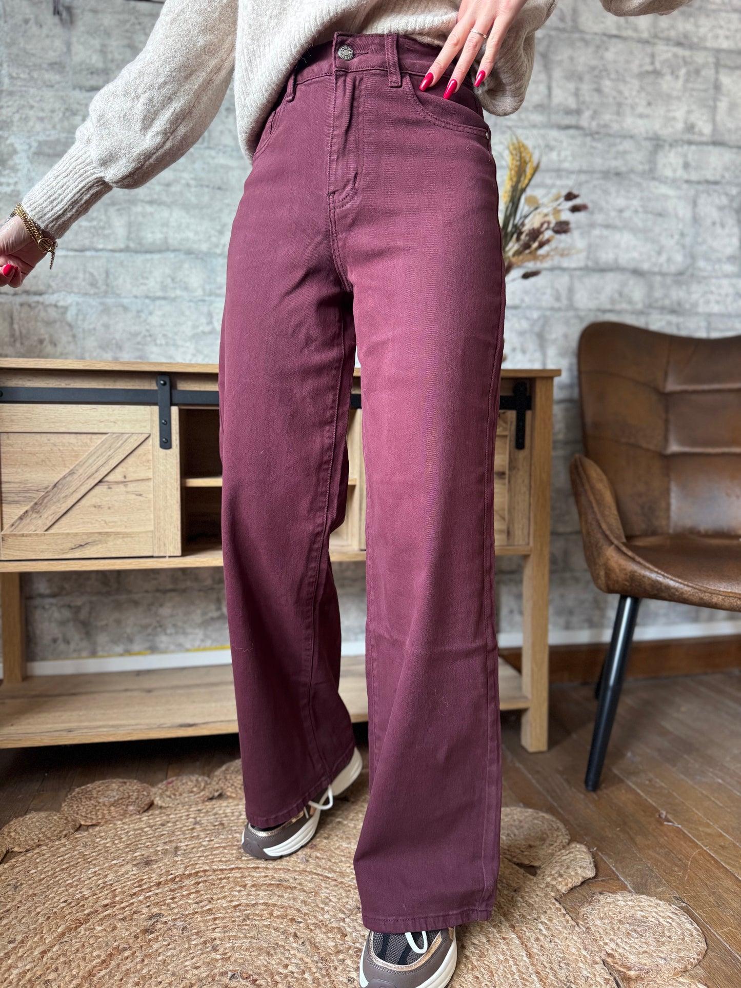 Jean's Wide Leg Prune (taille 42)