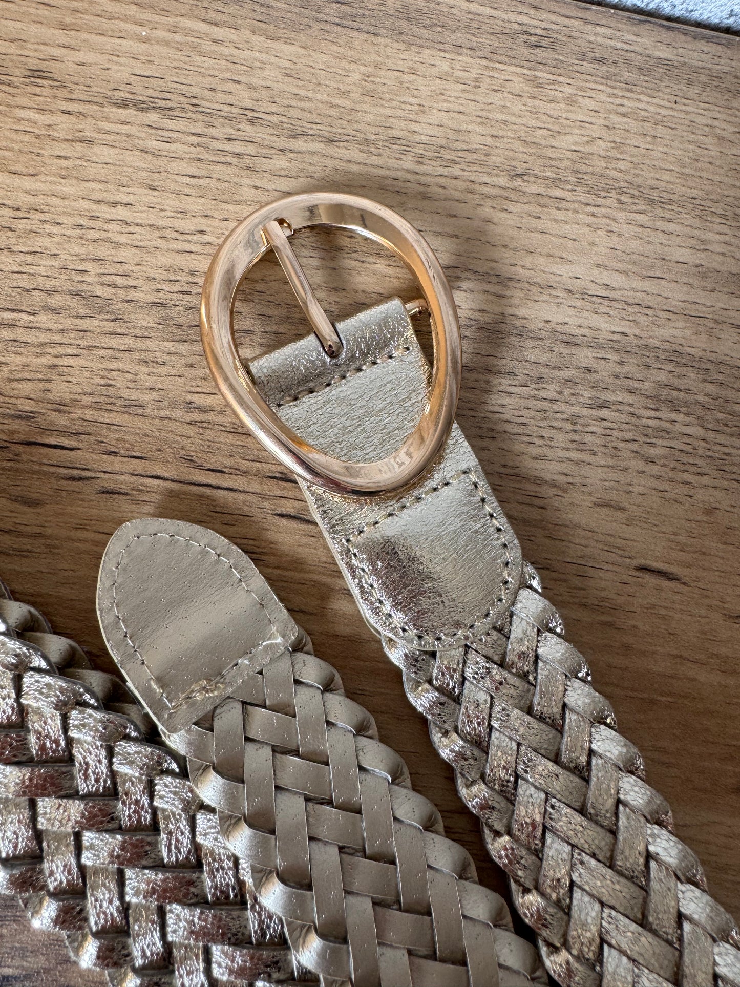 Ceinture Tresse Doré