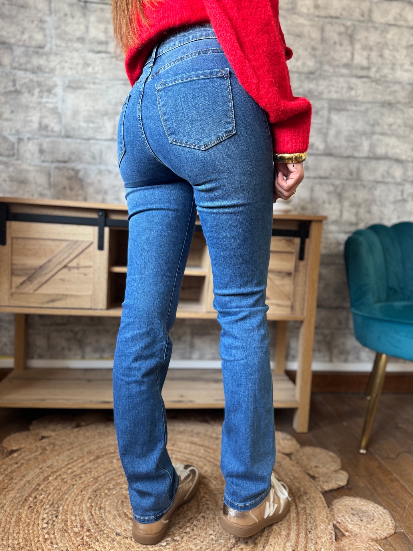 Jean's Droit Stone Extra Long