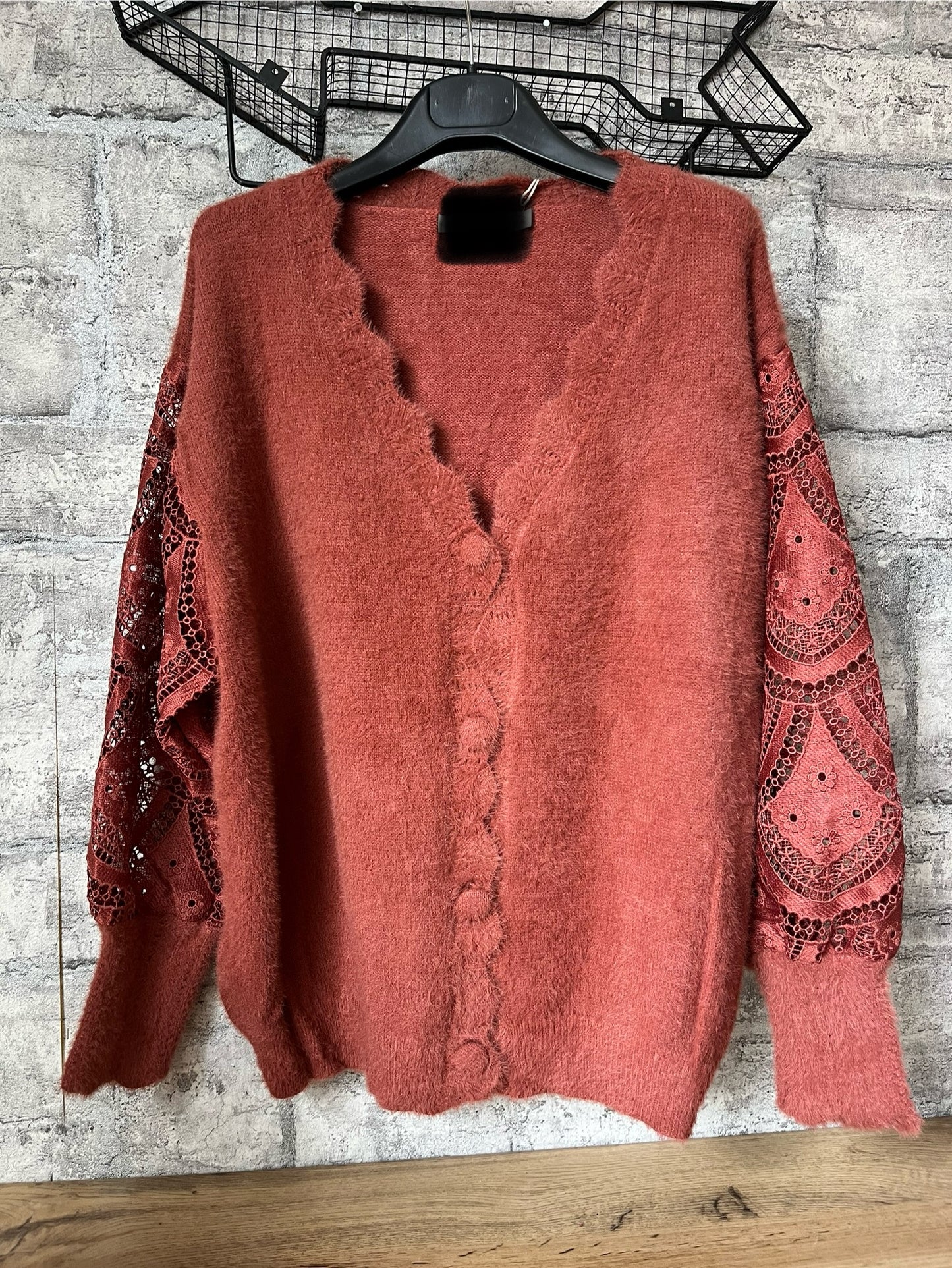 Pull Moumoute Vieux Rose Pulpeuse