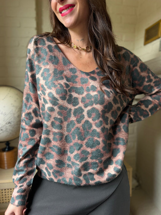 Pull Léopard Choco