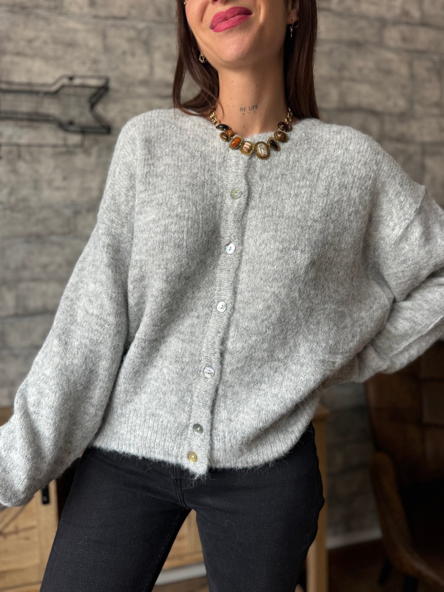 Gilet Elliot Gris Clair