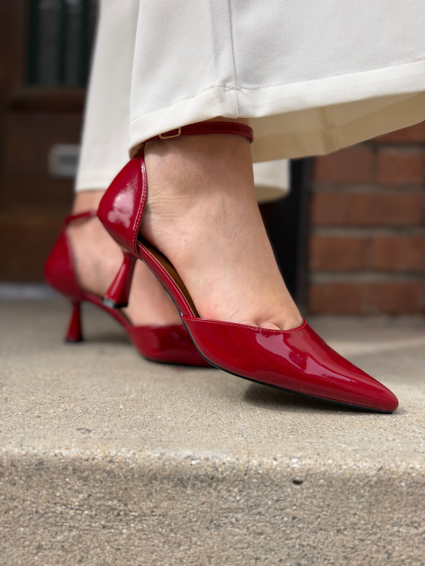Escarpins Vernis Rouge