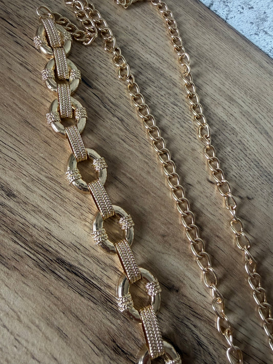 Ceinture Chaine Maille doré