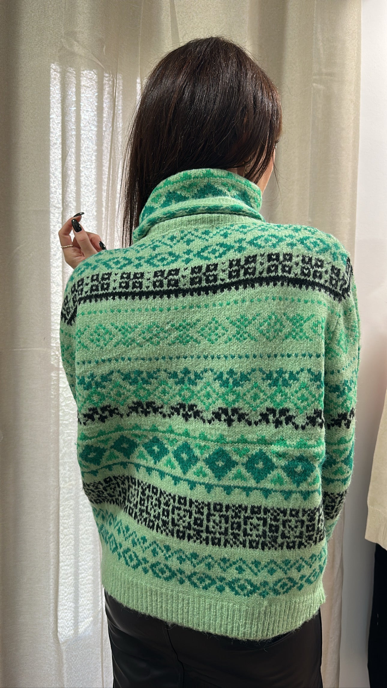 Pull Chris Blanc/Vert
