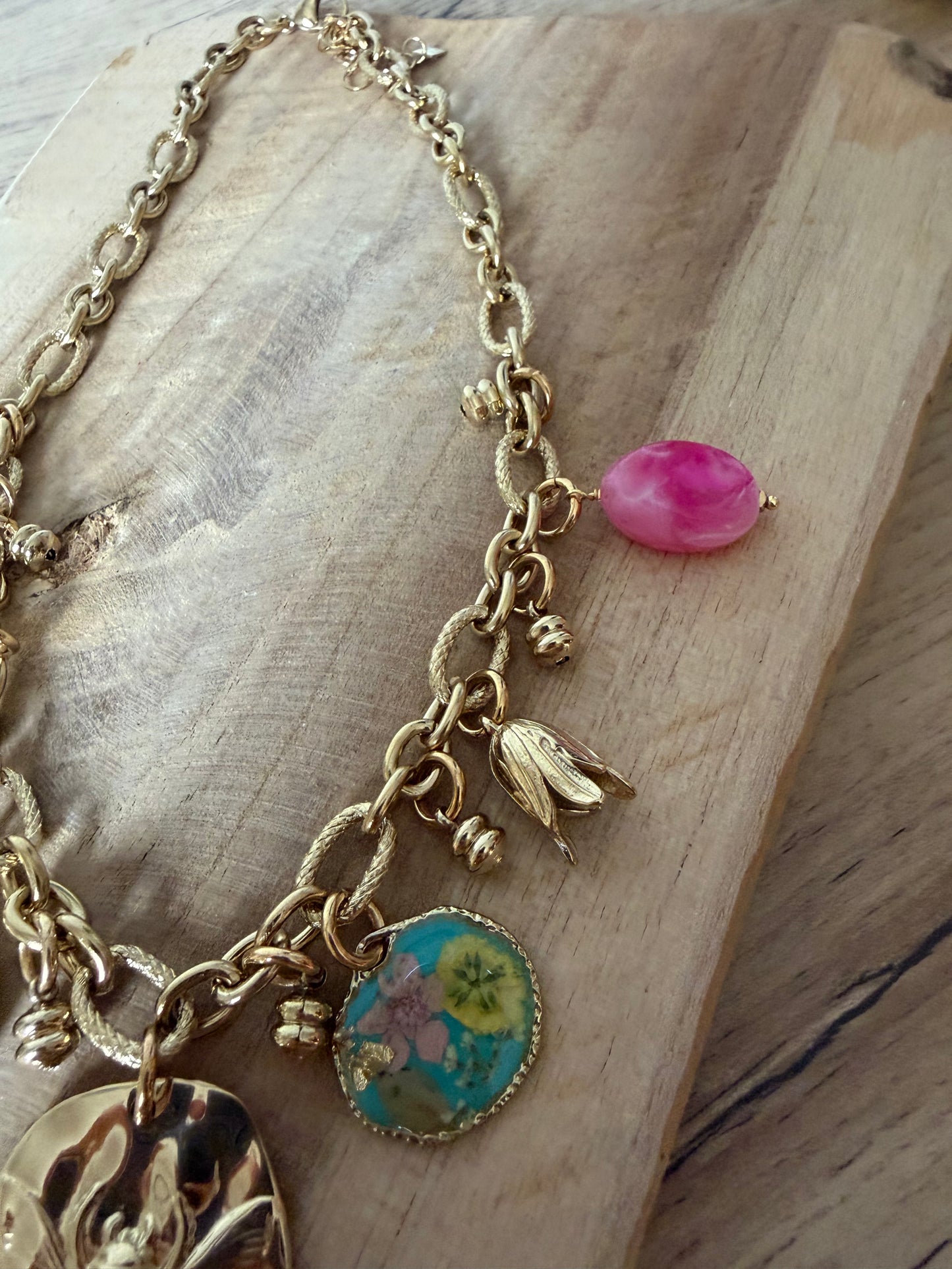 Collier Fleurs Séchées