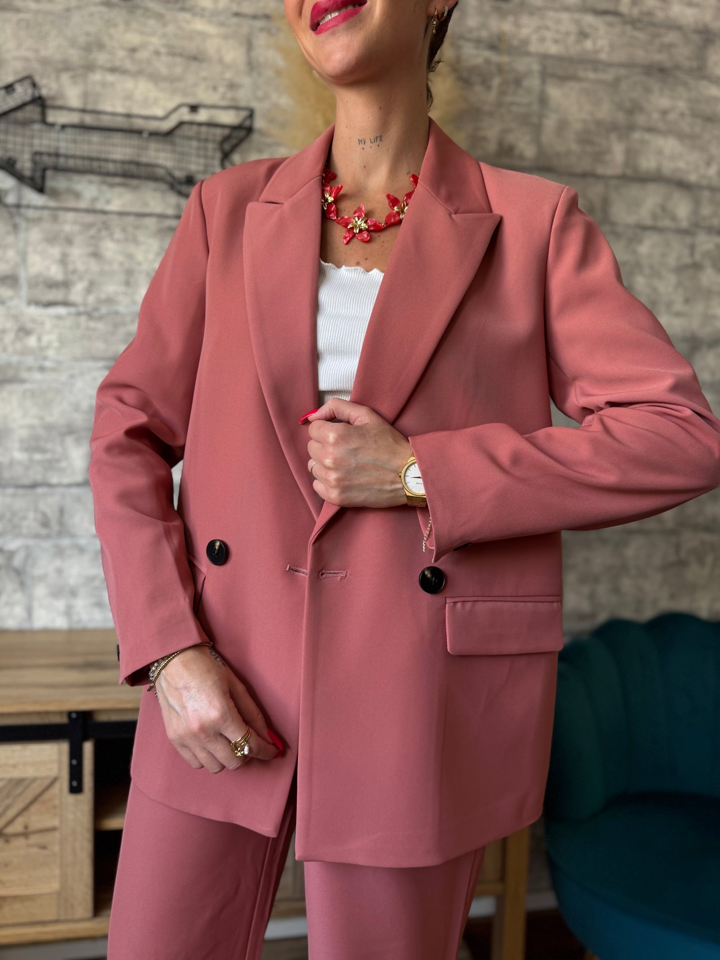 Blazer François Vieux Rose