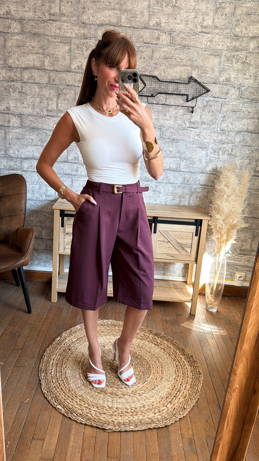 Short Bermuda Pince Bordeaux