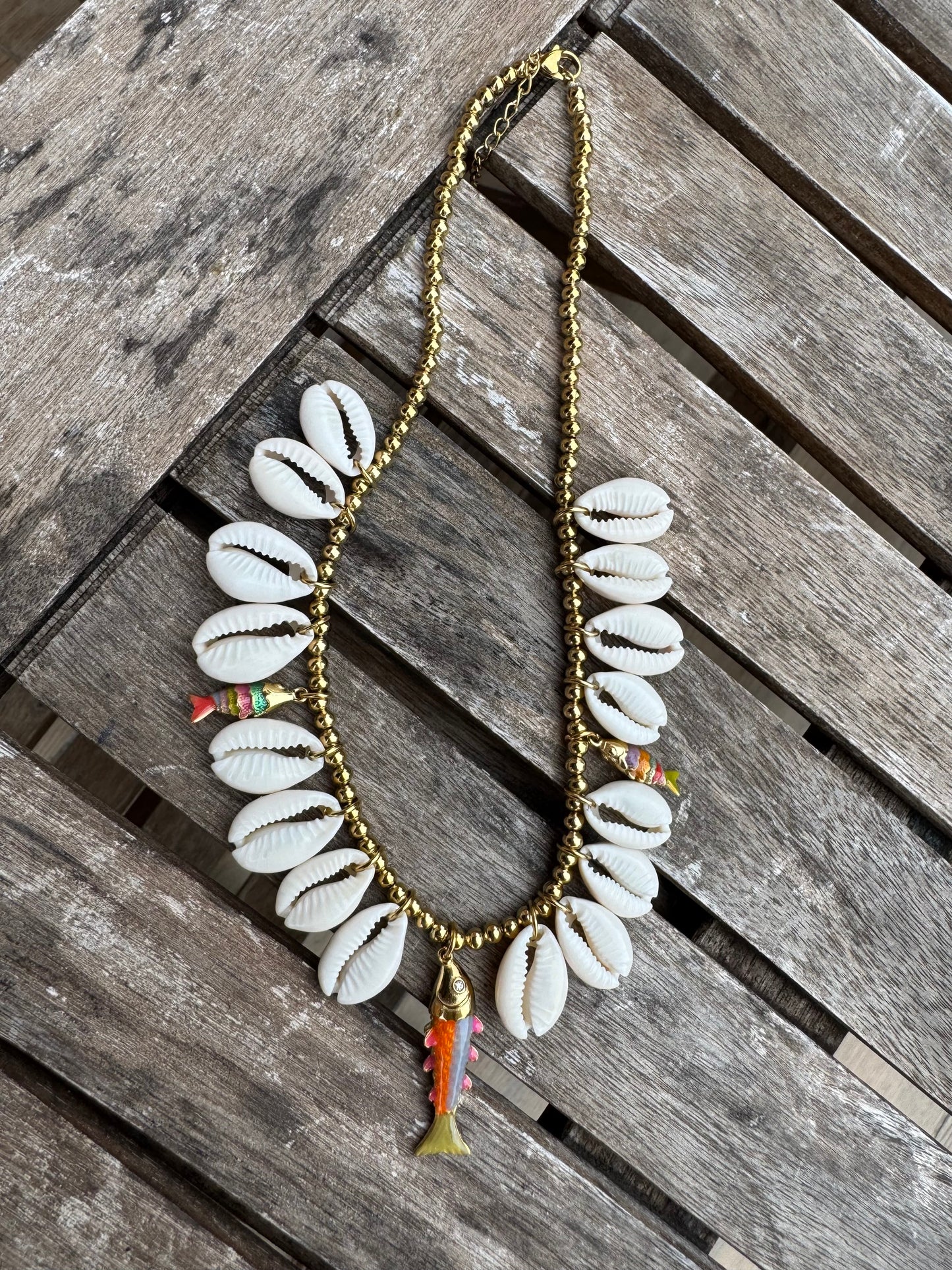 Collier Coquillage Poisson