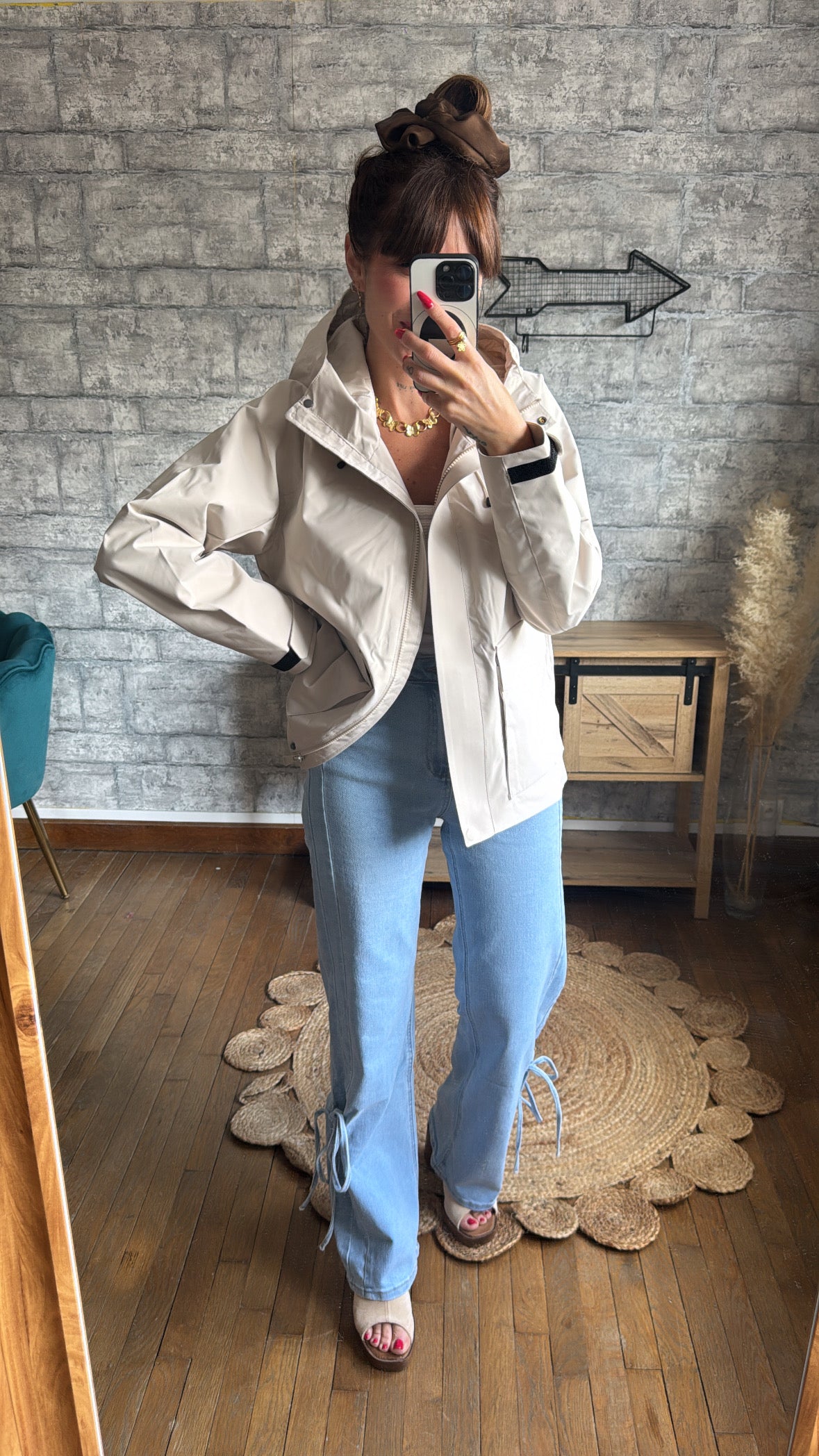 Imperméable Léo Écru