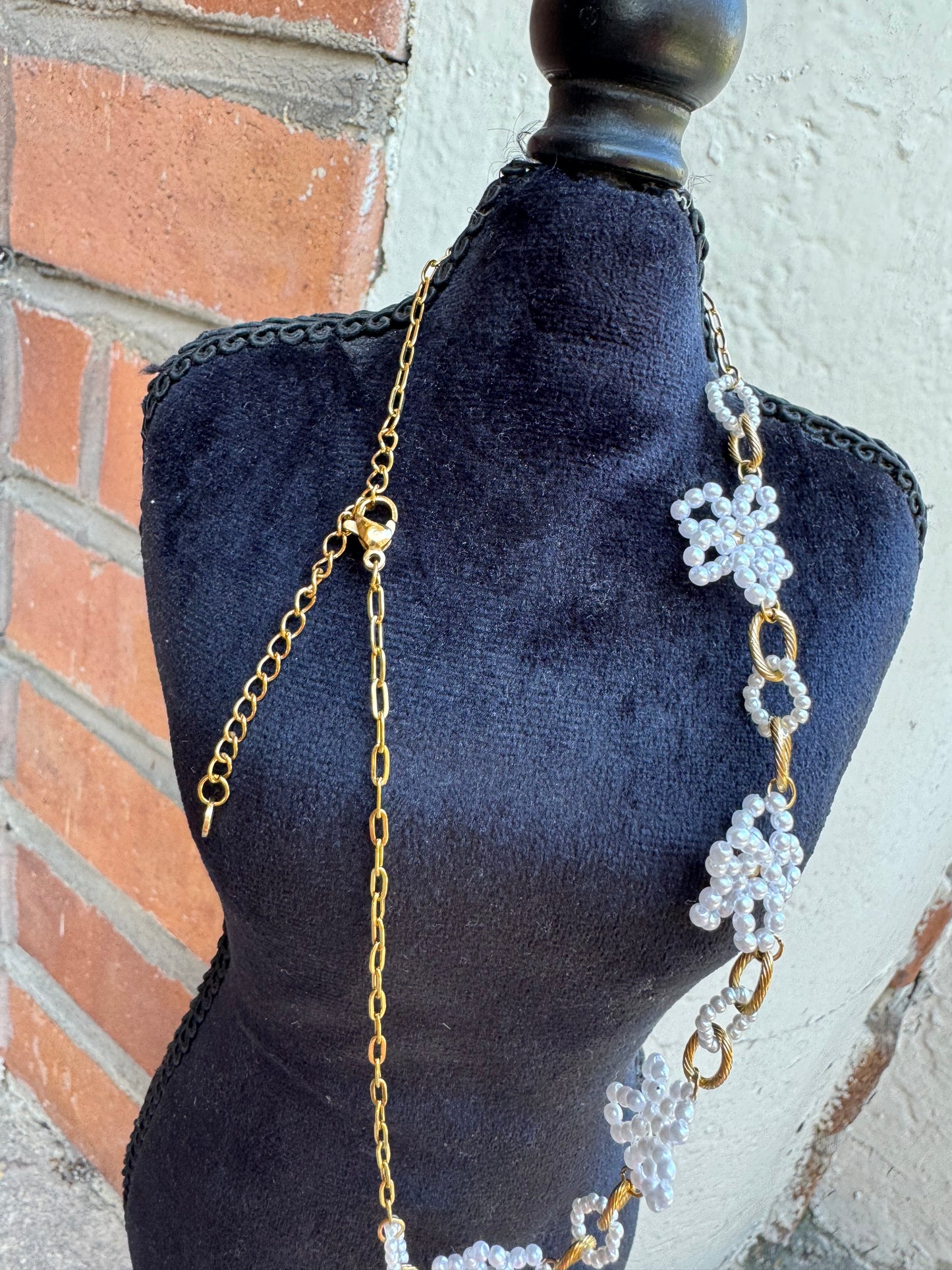 Collier Fleurs Perle