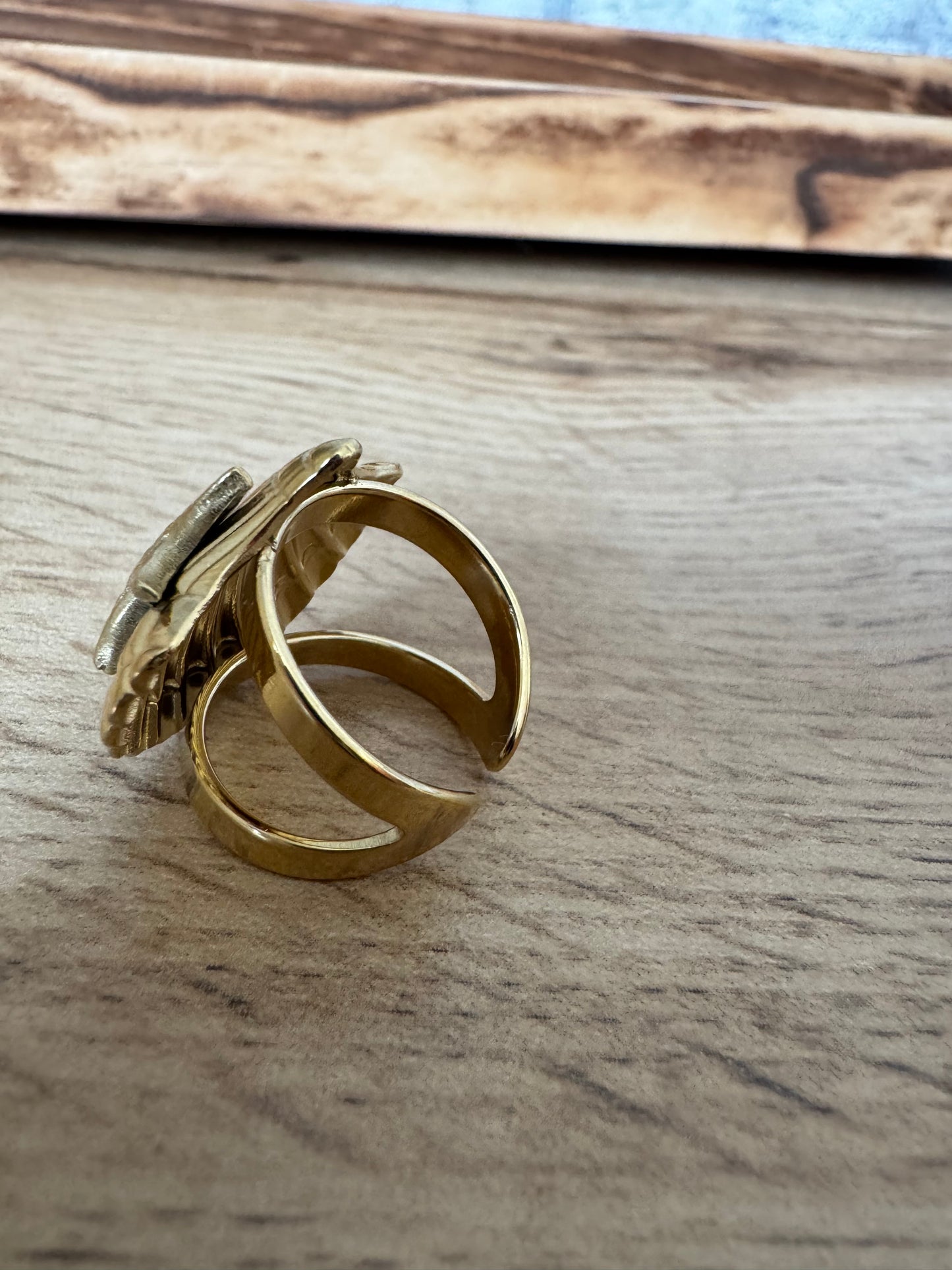 Bague Relief Coquille Etoile