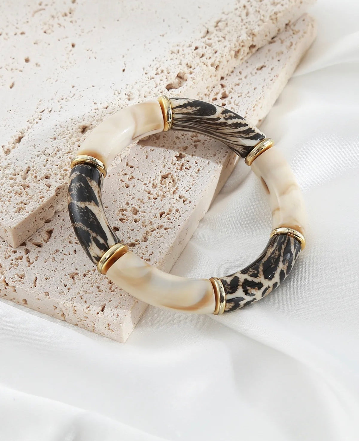 Bracelet Léopard Nacré