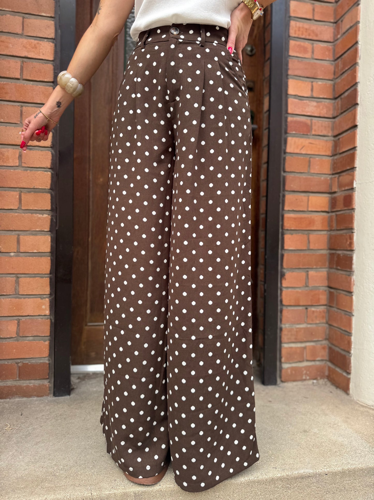Pantalon Pois Chocolat