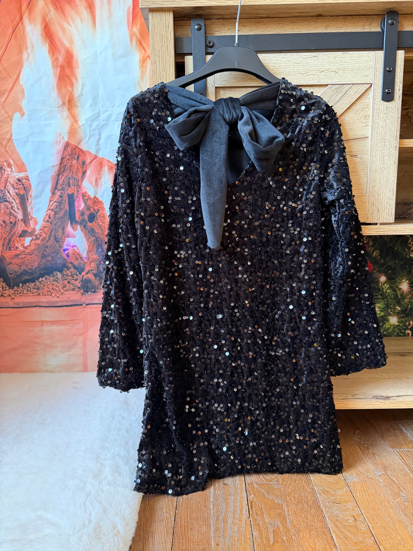 Robe Sequin dos Noeud ENFANT